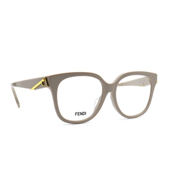 NEW FENDI FE50064F 025 CREAM BEIGE AUTHENTIC EYEGLASSES FRAME - Picture 2 of 13